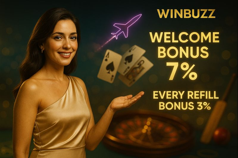 Winbuzz Casino Offer: 7% Welcome + 3% Refill Bonus